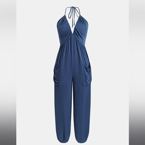 Cupshe Plunge Halter Jumpsuit